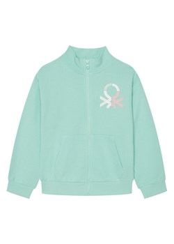 United Colors Of Benetton Bluza 3J68C504N Zielony Regular Fit ze sklepu MODIVO w kategorii Bluzy dziewczęce - zdjęcie 184167579
