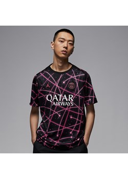 Męska przedmeczowa koszulka piłkarska z krótkim rękawem Nike Dri-FIT Paris Saint-Germain Academy Pro - Czerń ze sklepu Nike poland w kategorii T-shirty męskie - zdjęcie 184168749