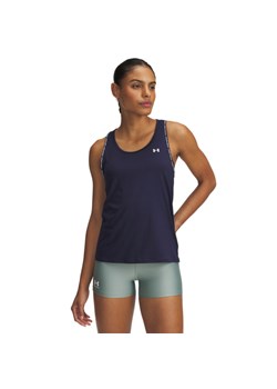 Damski top treningowy Under Armour Tech Knockout Tank - granatowy ze sklepu Sportstylestory.com w kategorii Bluzki damskie - zdjęcie 184169235