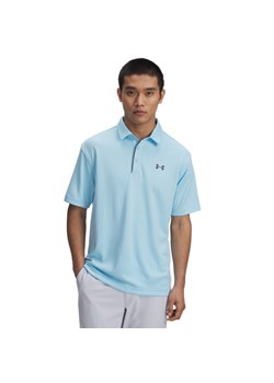 Męska koszulka polo Under Armour Tech Polo - niebieska ze sklepu Sportstylestory.com w kategorii T-shirty męskie - zdjęcie 184169257
