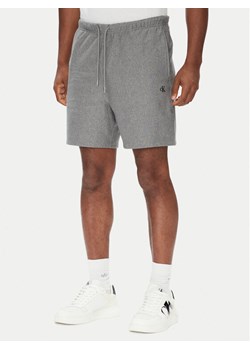 Calvin Klein Jeans Szorty sportowe Premium Terry LV04RC280G Szary Regular Fit ze sklepu MODIVO w kategorii Spodenki męskie - zdjęcie 184169665