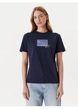 Calvin Klein Jeans T-Shirt LV047C855G Granatowy Regular Fit ze sklepu MODIVO w kategorii Bluzki damskie - zdjęcie 184169698