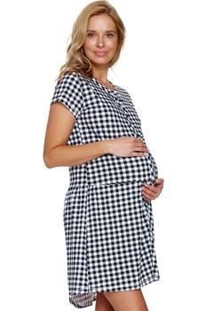 Doctor Nap rozpinana koszula nocna TCB.9444.BLACK_CHECK, Kolor czarny-wzór, Rozmiar S, Doctor Nap ze sklepu Primodo w kategorii Koszule nocne - zdjęcie 184169978