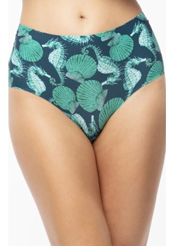 Figi damskie wysokie Sea Story Simple Maxi, Kolor granatowo-turkusowy, Rozmiar 2XL, Julimex ze sklepu Primodo w kategorii Majtki damskie - zdjęcie 184170057