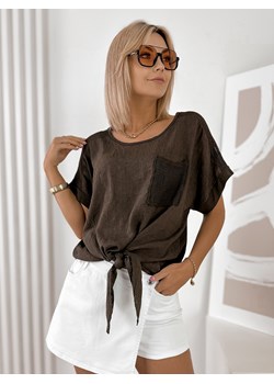 bluzka kayla brązowa one size - id: prod-80964-group - marki UBRA - 184170355 bluzka kayla brązowa one size ze sklepu UBRA w kategorii Bluzki damskie - zdjęcie 184170355
