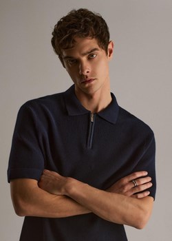 Koszulka polo z dzianiny swetrowej zapinana na suwak ze sklepu Diverse w kategorii T-shirty męskie - zdjęcie 184170659