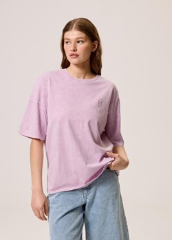 Oversizowy t-shirt damski z wysokiej jakości bawełny ze sklepu Diverse w kategorii Bluzki damskie - zdjęcie 184171358