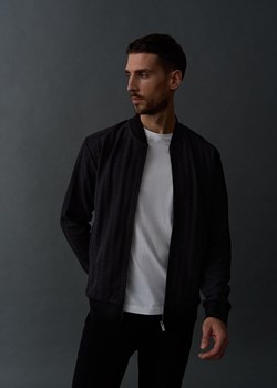 Żakardowa bluza bomber we wzór zapinana na zamek ze sklepu Diverse w kategorii Bluzy męskie - zdjęcie 184173627
