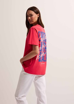 Luźny T-shirt damski z nadrukiem ze sklepu Diverse w kategorii Bluzki damskie - zdjęcie 184179057