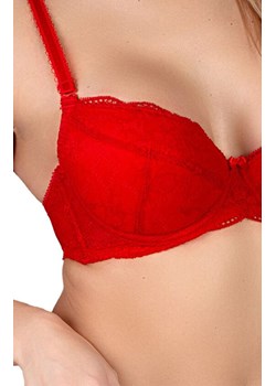 Koronkowy biustonosz push-up czerwony Narcisio, Kolor czerwony, Rozmiar 65C, Barbara Lingerie ze sklepu Intymna w kategorii Biustonosze - zdjęcie 184181517