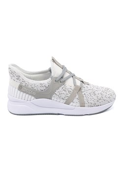 Buty sportowe biało-szare białe ze sklepu ButyModne.pl w kategorii Buty sportowe damskie - zdjęcie 184181875