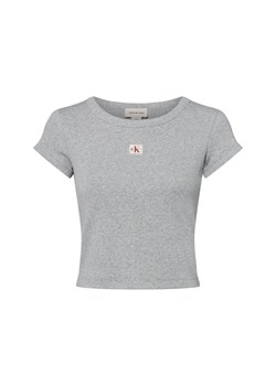 Calvin Klein Jeans Koszulka damska Kobiety Bawełna jasny szary marmurkowy ze sklepu vangraaf w kategorii Bluzki damskie - zdjęcie 184182275