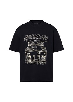 PEGADOR Męska koszulka oversize - Barno Mężczyźni Bawełna czarny nadruk ze sklepu vangraaf w kategorii T-shirty męskie - zdjęcie 184182279