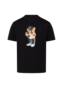 Koszulka męska - Muscle Bear Mężczyźni Bawełna czarny nadruk ze sklepu vangraaf w kategorii T-shirty męskie - zdjęcie 184182296
