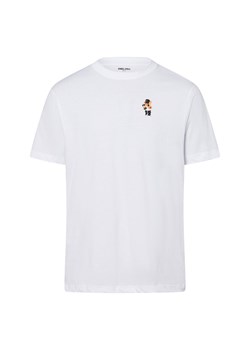 Koszulka męska - Muscle Bear Mężczyźni Bawełna biały jednolity ze sklepu vangraaf w kategorii T-shirty męskie - zdjęcie 184182297