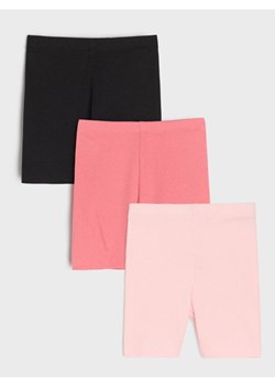 Sinsay - Kolarki z prążkowanej dzianiny 3 pack - różowy ze sklepu Sinsay w kategorii Odzież dla niemowląt - zdjęcie 184184099