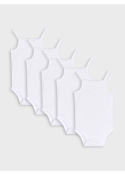 Sinsay - Body 5 pack - biały - id: 592BA-00X - marki Sinsay - 184184109 Sinsay - Body 5 pack - biały ze sklepu Sinsay w kategorii Body niemowlęce - zdjęcie 184184109