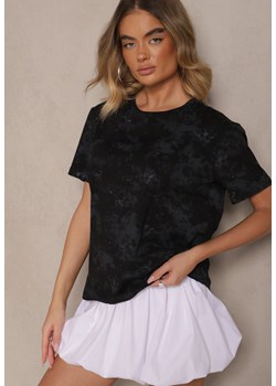 Czarny T-shirt z Bawełny z Motylkami Tenelesa ze sklepu renee.pl w kategorii Bluzki damskie - zdjęcie 184184318