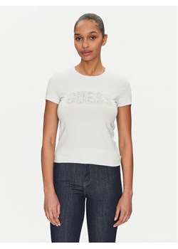 Guess T-Shirt W5GI04 J1314 Błękitny Slim Fit - id: 0000304861369 - marki Guess - 184184635 Guess T-Shirt W5GI04 J1314 Błękitny Slim Fit ze sklepu MODIVO w kategorii Bluzki damskie - zdjęcie 184184635