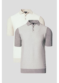 Zestaw 2 Koszulek Polo z Wiskozą Walt ze sklepu Lancerto S.A. w kategorii T-shirty męskie - zdjęcie 184184718