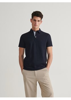 Reserved - Koszulka polo regular - granatowy ze sklepu Reserved w kategorii T-shirty męskie - zdjęcie 184185066