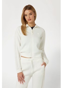 GUESS Biała bluza damska z lampasami New Allie Scuba, Rozmiar S ze sklepu outfit.pl w kategorii Bluzy damskie - zdjęcie 184185475