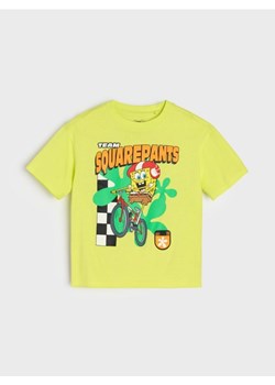 Sinsay - Koszulka z nadrukiem SpongeBob SquarePants - żółty ze sklepu Sinsay w kategorii T-shirty chłopięce - zdjęcie 184190825