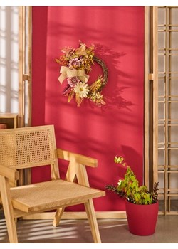 Sinsay - Wianek dekoracyjny z sztucznych liści i kwiatów - różowy ze sklepu Sinsay w kategorii Dekoracje - zdjęcie 184190935