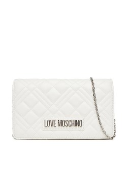 Torebka LOVE MOSCHINO JC4248PP0MLA0100 Biały ze sklepu eobuwie.pl w kategorii Kopertówki - zdjęcie 184191767