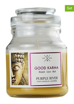 Purple River Świece zapachowe (2 szt.) &quot;Good Karma&quot; - 2 x 113 g ze sklepu Limango Polska w kategorii Świece i dyfuzory - zdjęcie 184192477