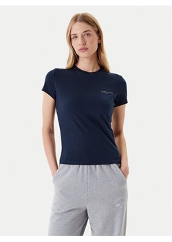 Tommy Jeans T-Shirt Linear DW0DW21164 Granatowy Slim Fit ze sklepu MODIVO w kategorii Bluzki damskie - zdjęcie 184193095
