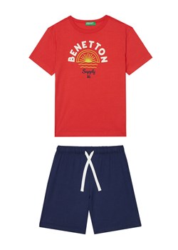 United Colors Of Benetton Komplet t-shirt i spodenki 3096GK00Q Kolorowy Regular Fit ze sklepu MODIVO w kategorii Komplety chłopięce - zdjęcie 184193139