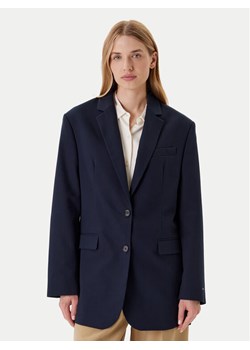 Tommy Hilfiger Marynarka Elevated WW0WW46808 Granatowy Relaxed Fit ze sklepu MODIVO w kategorii Marynarki damskie - zdjęcie 184193158