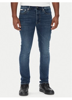 Calvin Klein Jeans Jeansy LV04RB720G Granatowy Skinny Fit ze sklepu MODIVO w kategorii Jeansy męskie - zdjęcie 184193236