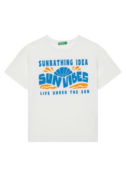 United Colors Of Benetton T-Shirt 3JERC10PE Biały Regular Fit ze sklepu MODIVO w kategorii T-shirty chłopięce - zdjęcie 184193298