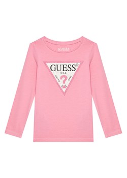 Guess Bluzka J2YI50 K6YW1 Różowy Regular Fit ze sklepu MODIVO w kategorii Bluzki dziewczęce - zdjęcie 184193326