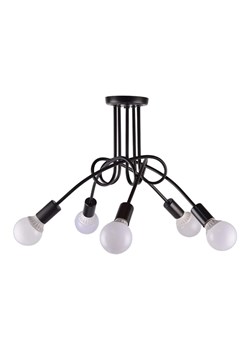 Czarna 5 punktowa lampa sufitowa do salonu ETICA 5 ze sklepu Lysne w kategorii Lampy sufitowe - zdjęcie 184194755
