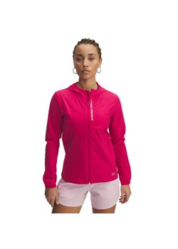 Damska kurtka do biegania Under Armour UA OutRun the Storm Jacket - różowa ze sklepu Sportstylestory.com w kategorii Kurtki damskie - zdjęcie 184195809