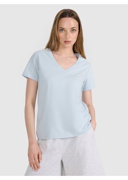 Damski t-shirt oversize 4F 4FRSS25TTSHF2778 - niebieski ze sklepu Sportstylestory.com w kategorii Bluzki damskie - zdjęcie 184195868