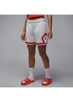 Damskie spodenki z motywem otwartego rombu 10 cm Jordan Sport Quai 54 - Biel ze sklepu Nike poland w kategorii Szorty - zdjęcie 184196128