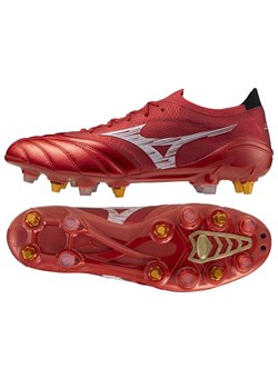 Buty piłkarskie Mizuno Morelia Neo Iv Beta Japan Mix Sg P1GC254060 czerwone ze sklepu ButyModne.pl w kategorii Buty sportowe męskie - zdjęcie 184196218