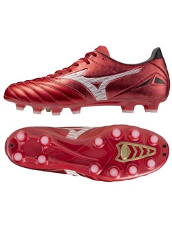 Buty piłkarskie Mizuno Morelia Neo Iv Pro Fg P1GA253460 czerwone ze sklepu ButyModne.pl w kategorii Buty sportowe męskie - zdjęcie 184196219