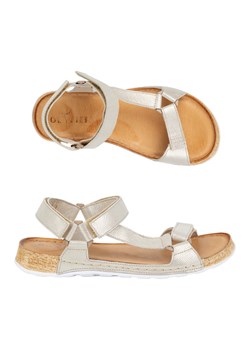 Olivier Sandały damskie barefoot-friendly Kallia skórzane złote złoty ze sklepu ButyModne.pl w kategorii Sandały damskie - zdjęcie 184196266