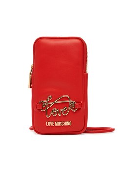 Torebka na telefon LOVE MOSCHINO JC5737PP0MKG0500 Czerwony ze sklepu eobuwie.pl w kategorii Etui - zdjęcie 184196415