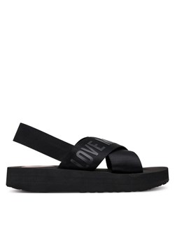 Sandały LOVE MOSCHINO JA16214G0MIX4000 Czarny ze sklepu eobuwie.pl w kategorii Sandały damskie - zdjęcie 184196416