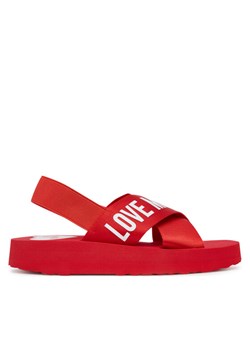LOVE MOSCHINO Sandały JA16214G0MIX5500 Czerwony ze sklepu MODIVO w kategorii Sandały damskie - zdjęcie 184197009