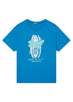 United Colors Of Benetton T-Shirt 3JERC10PE Niebieski Regular Fit ze sklepu MODIVO w kategorii T-shirty chłopięce - zdjęcie 184197089