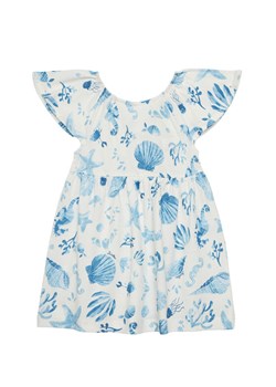 United Colors Of Benetton Sukienka letnia 34VAGV010 Niebieski Relaxed Fit ze sklepu MODIVO w kategorii Sukienki dziewczęce - zdjęcie 184197108