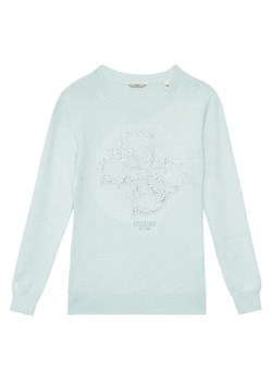 Guess Sweter J5YR01 Z3FP0 Błękitny Regular Fit ze sklepu MODIVO w kategorii Swetry dziewczęce - zdjęcie 184197118