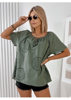 bluzka nolie khaki one size ze sklepu UBRA w kategorii Bluzki damskie - zdjęcie 184198547